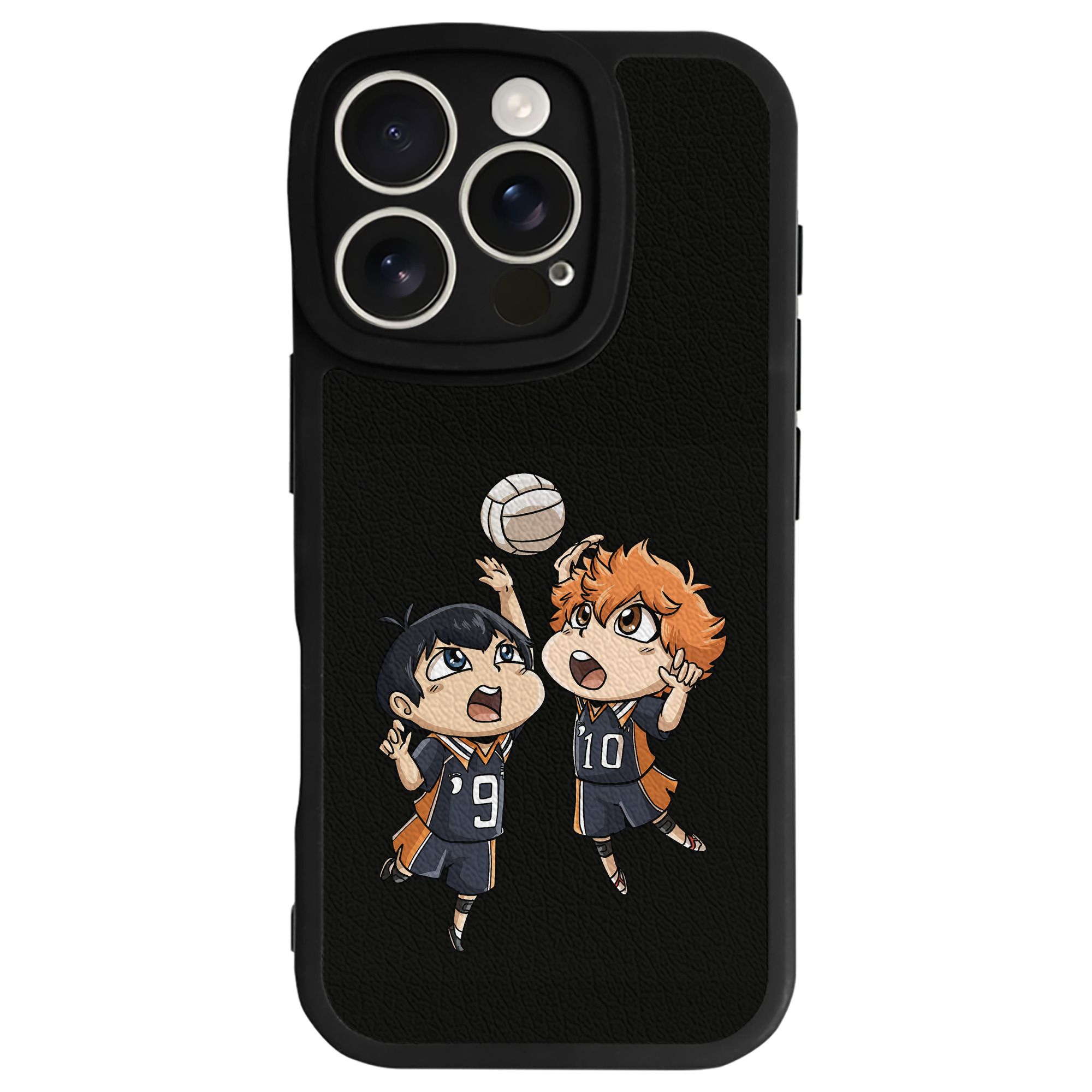 （画像用） ハイキュー!! Haikyu!! 【iPhone 16シリーズ対応】シリコンスマホケース（レザー調） 材質：シリコン